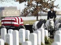 Horsedrawn caisson at Arlington burial